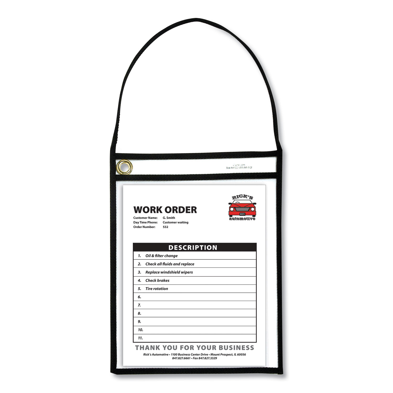 HOLDER,SHP TICKET,HNG,CLR
