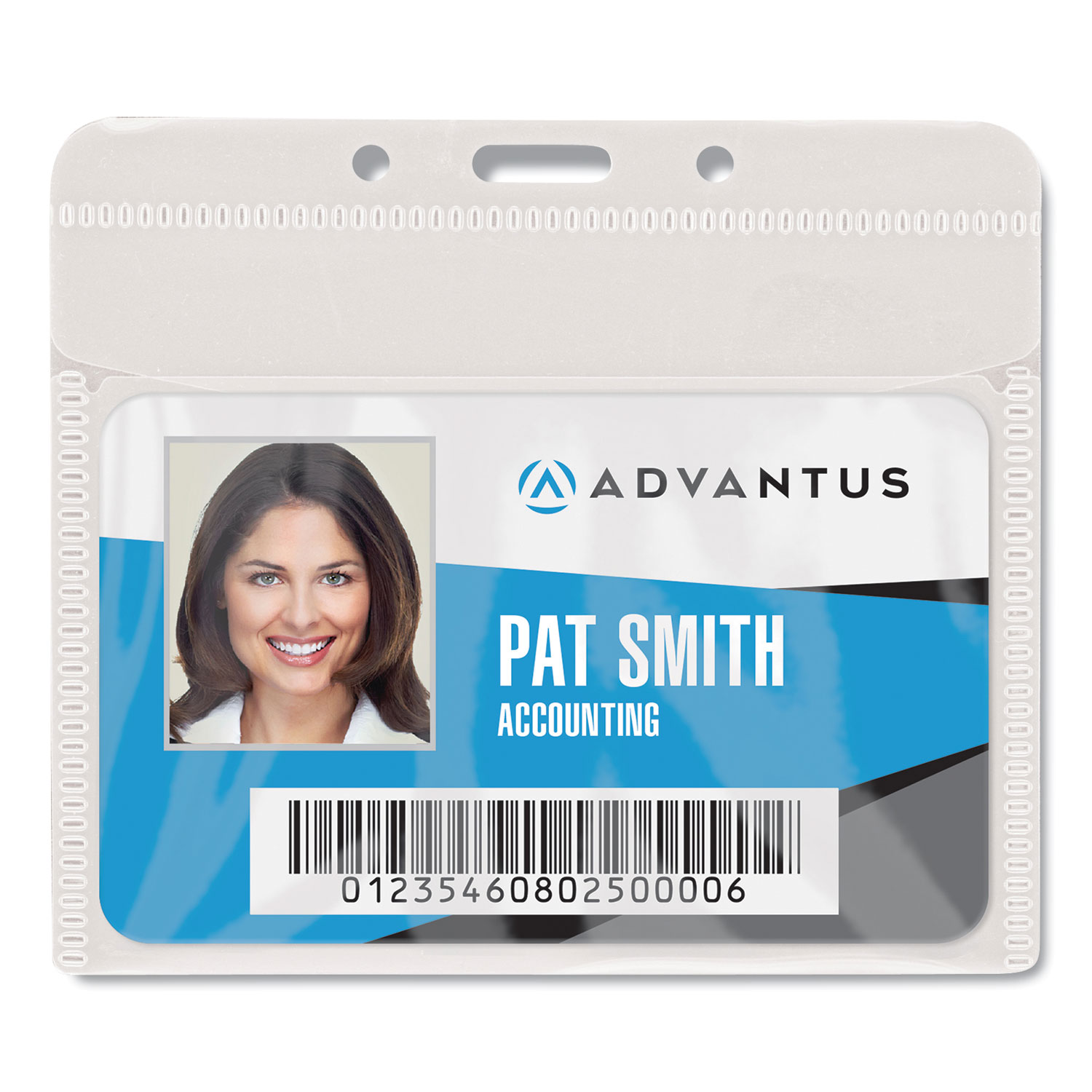 BADGE,HLDR,PVC FREE,CLR