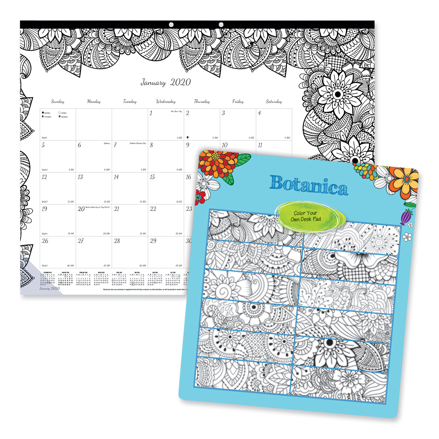 DESK PAD,COLRING,BOTNC,WH