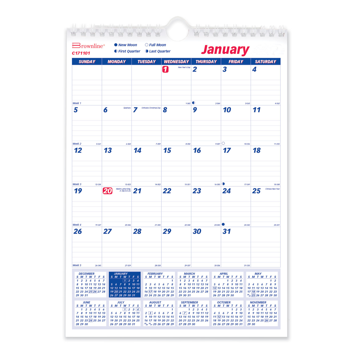CALENDAR,WALL,MNTH8X11,WE