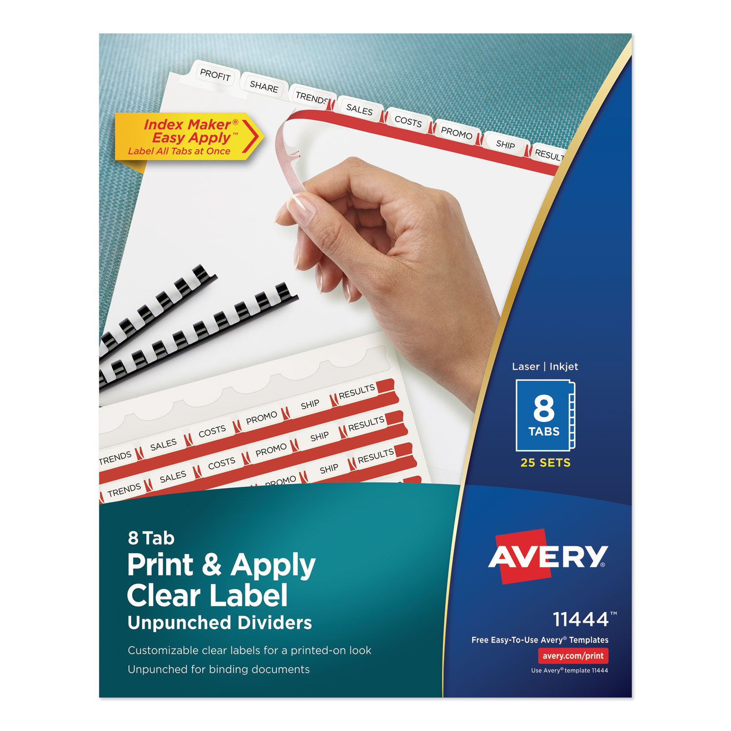 INDEX,LSR/IJ,8TAB,25ST/BX