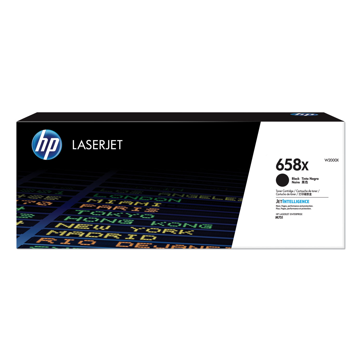 HP 658X High Yield Black Toner Cartridge; Yield: 33,000 pages