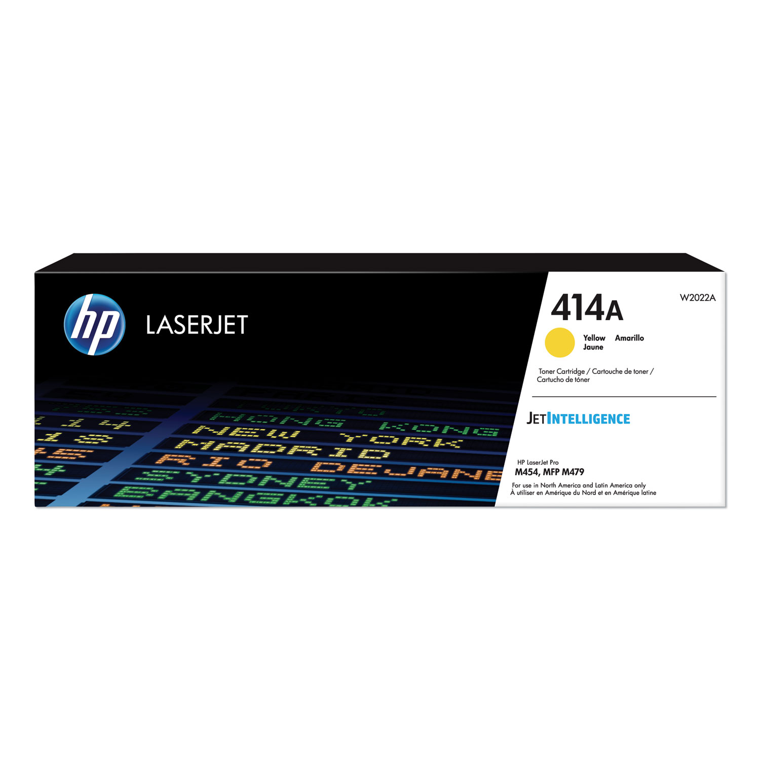HP 414A Yellow Toner Cartridge; Yield: 2,100 pages