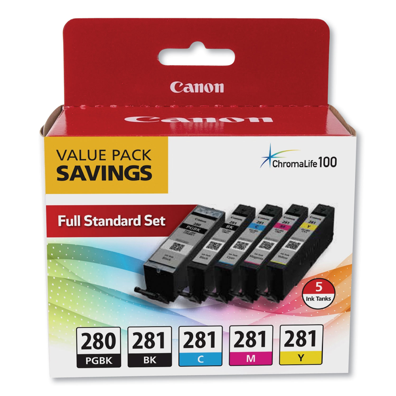 PGI-280/CLI-281 5 Color Value Pack