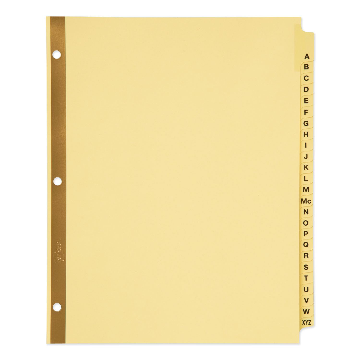 INDEX,BNDR,A-Z,11 X 8.5