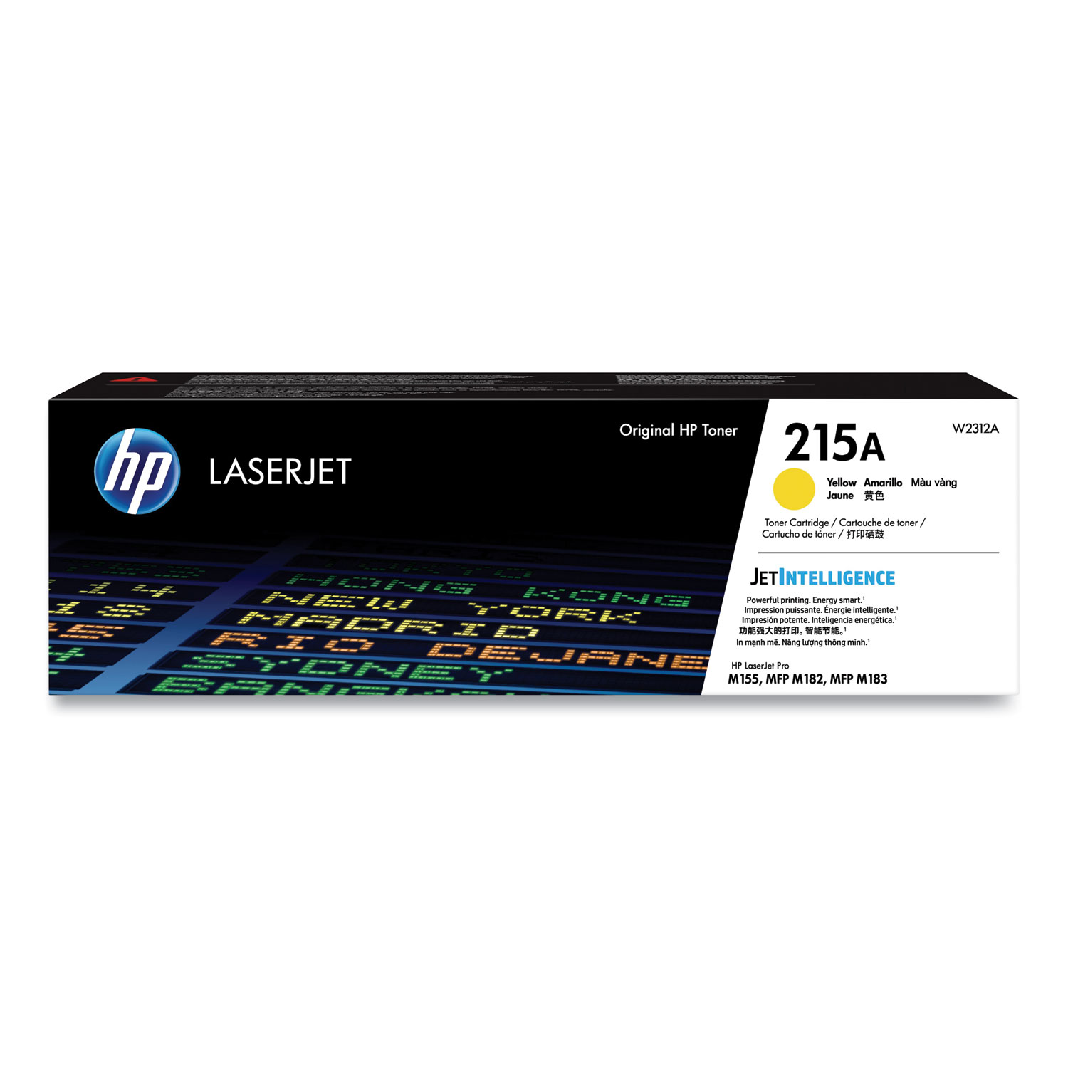 HP 215A (W2312A) Yellow Original Toner Cartridge; Yield 850 pages