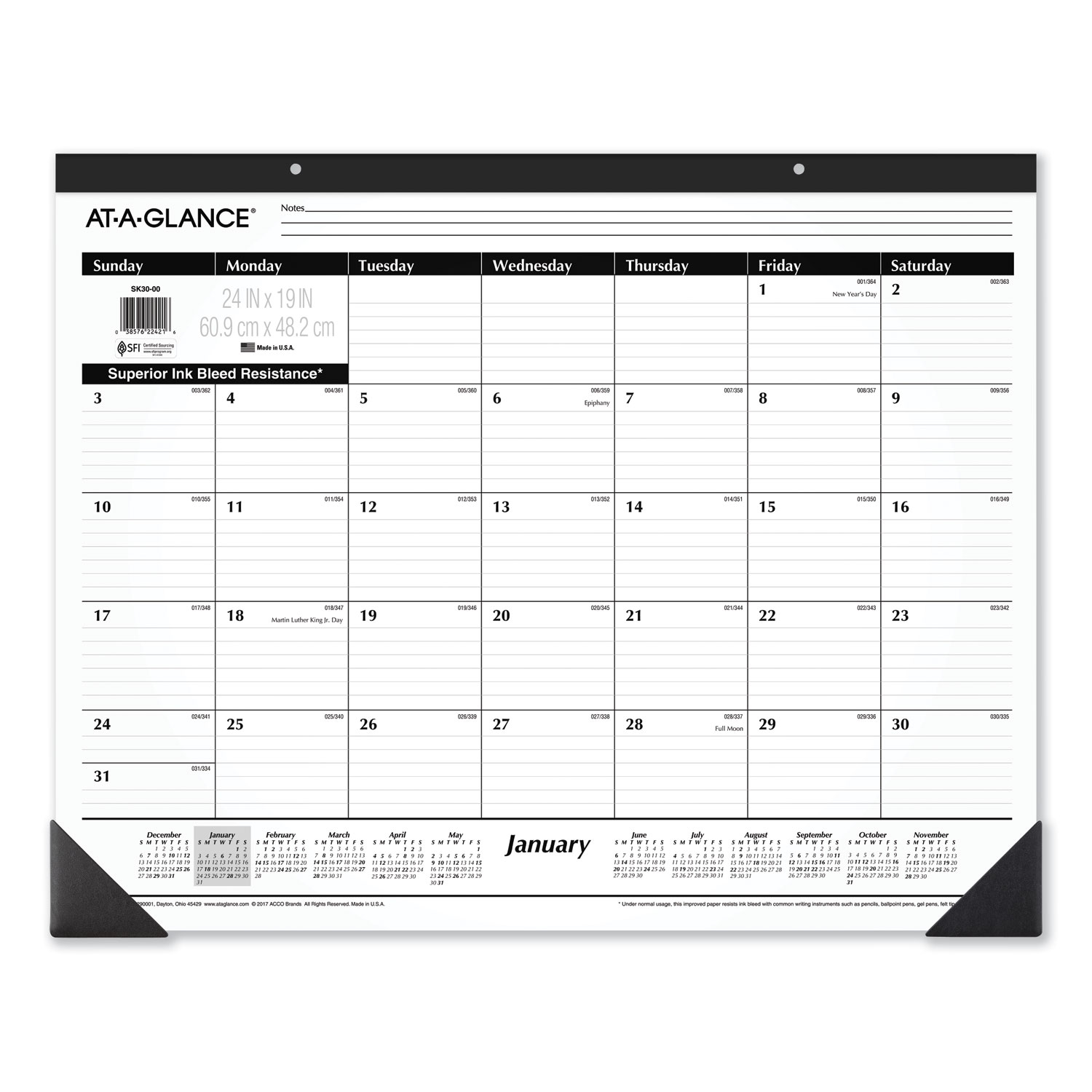 CALENDAR,DSK PD/WALL,12MO