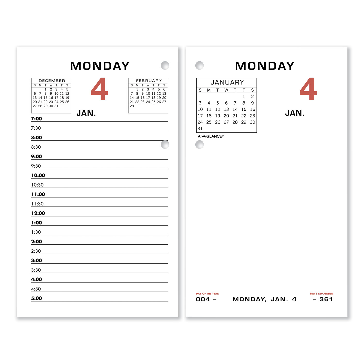 CALENDAR,REFILL,3.5X6