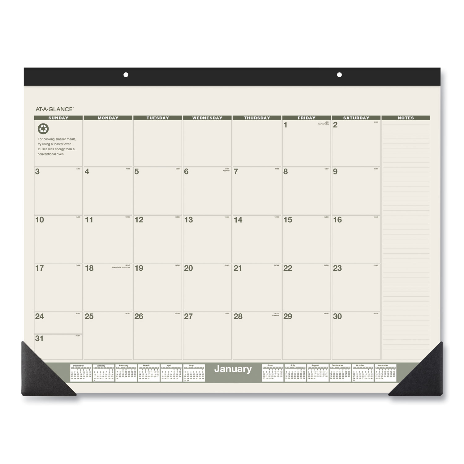 DESK PAD,MNTH,TRICOLR,RCY