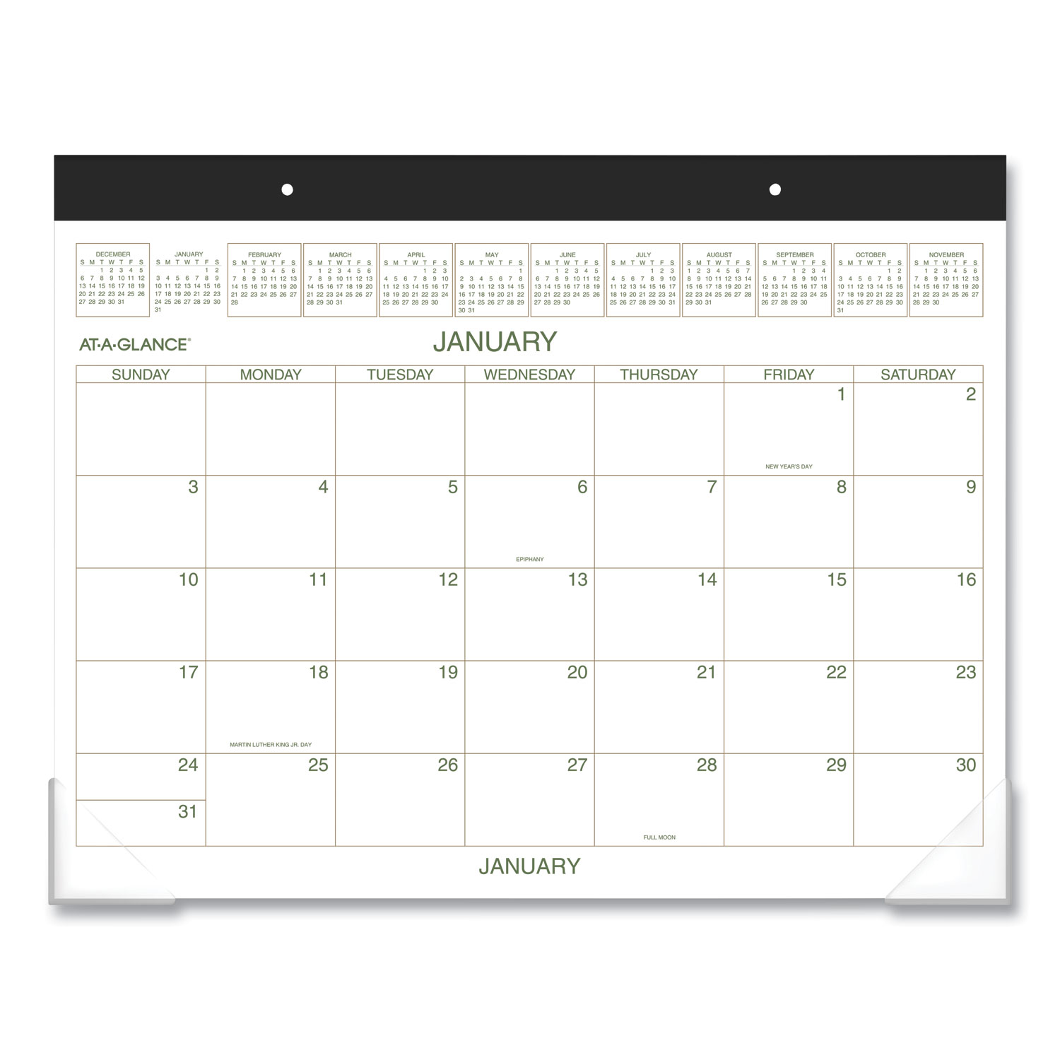 CALENDAR,MLY PD,22X17,BK