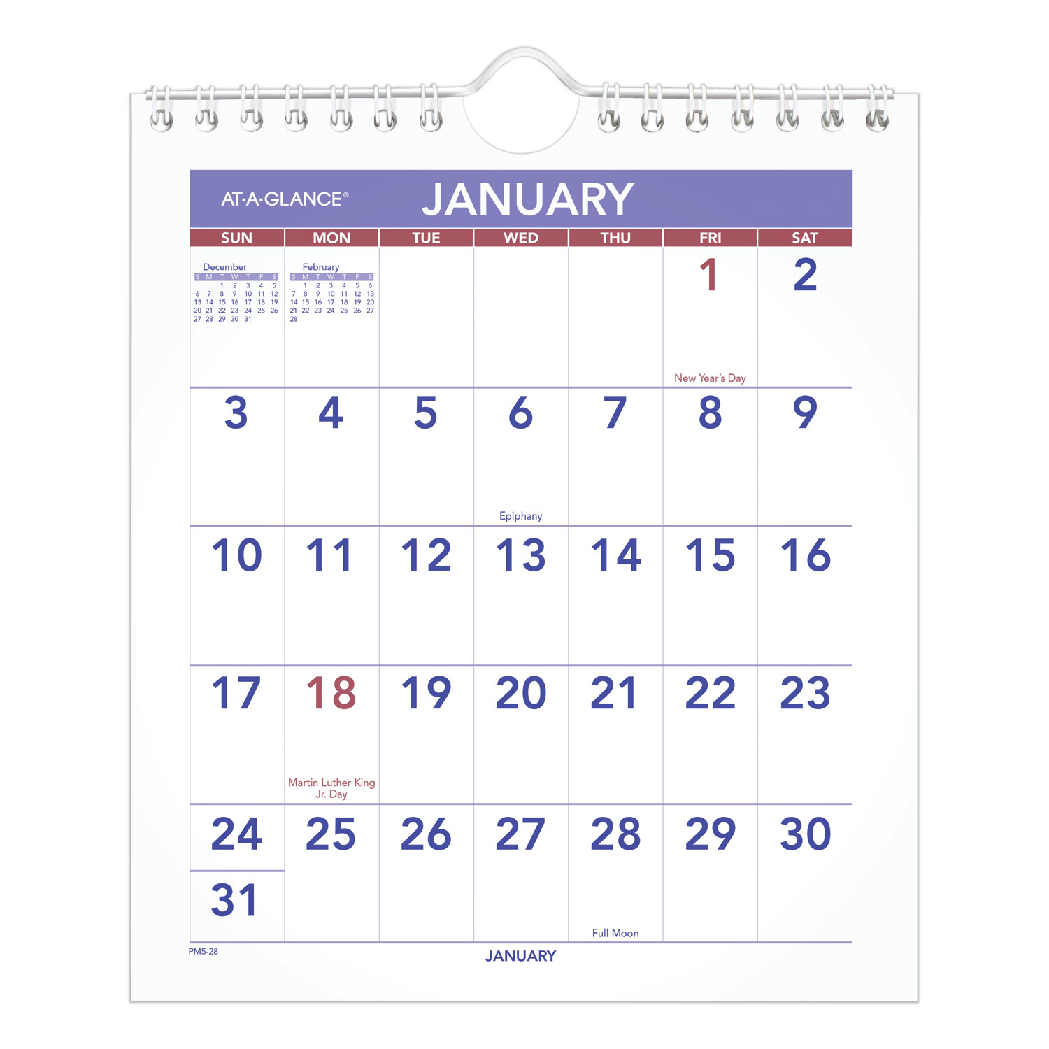CALENDAR,MTHLYMINIWALL,WH