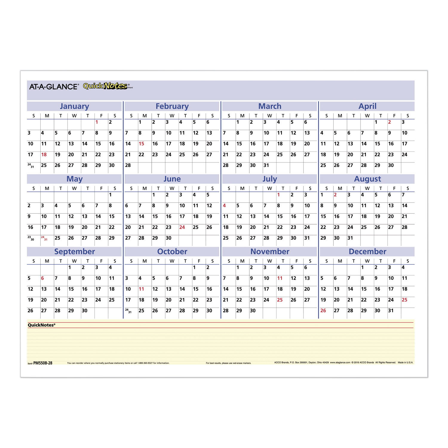 CALENDAR,QUICKNOTES,YL
