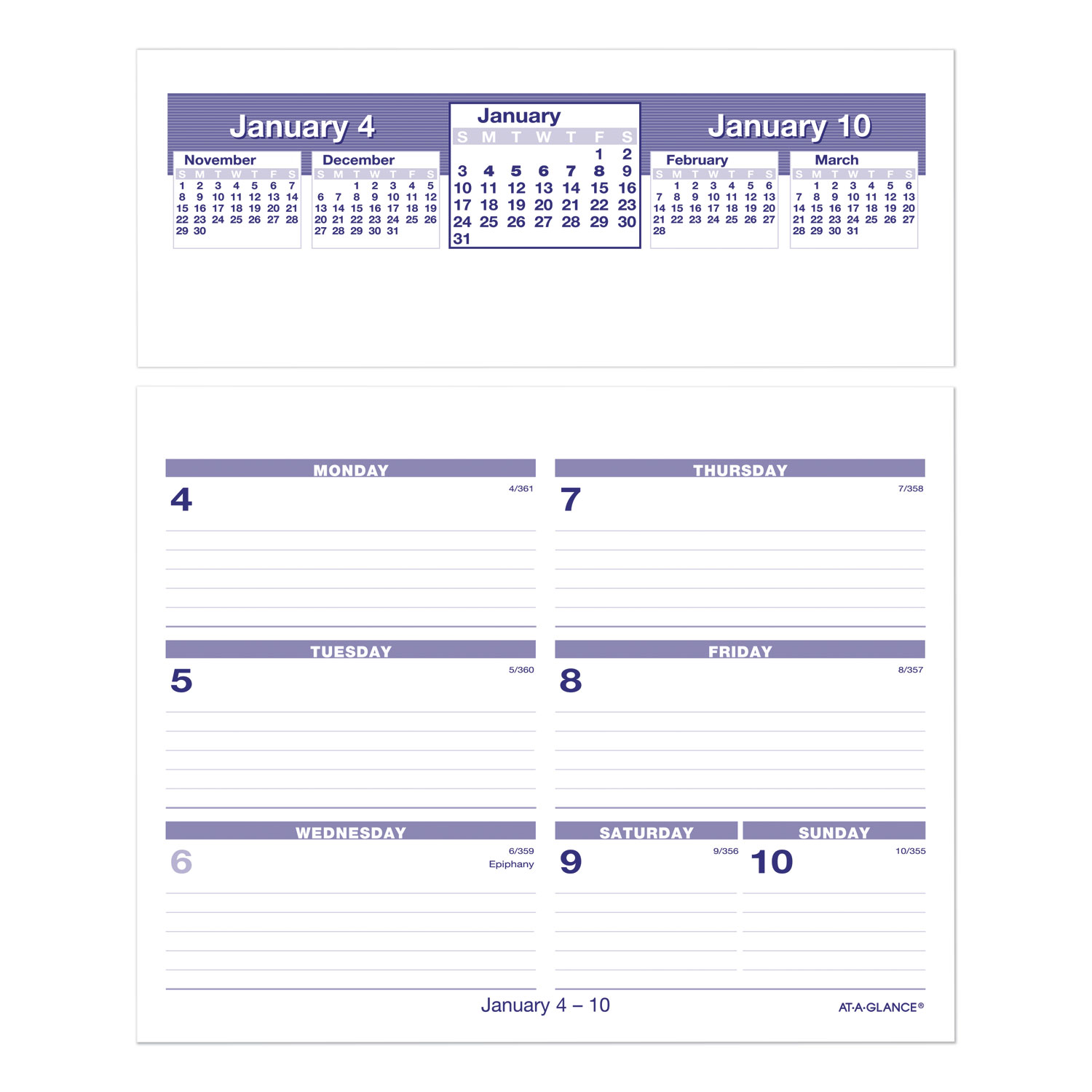 CALENDAR,REFILL,WEEKLY
