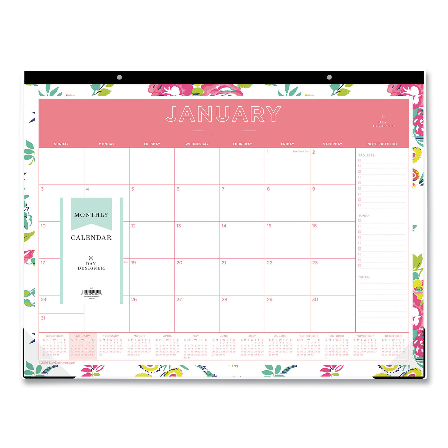 CALENDAR,DK,DDWTFL,22X17