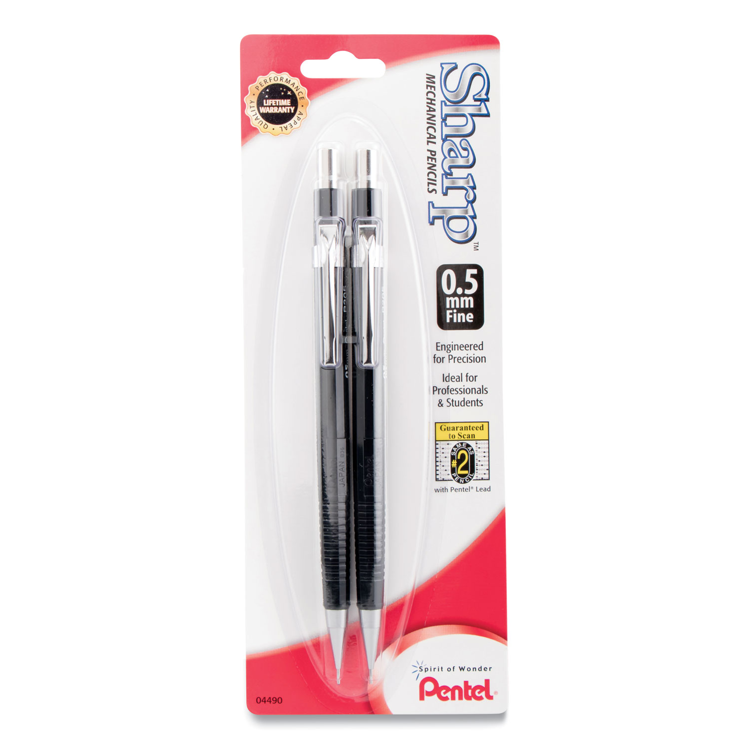PENCIL,SHARP,0.5MM,2PK