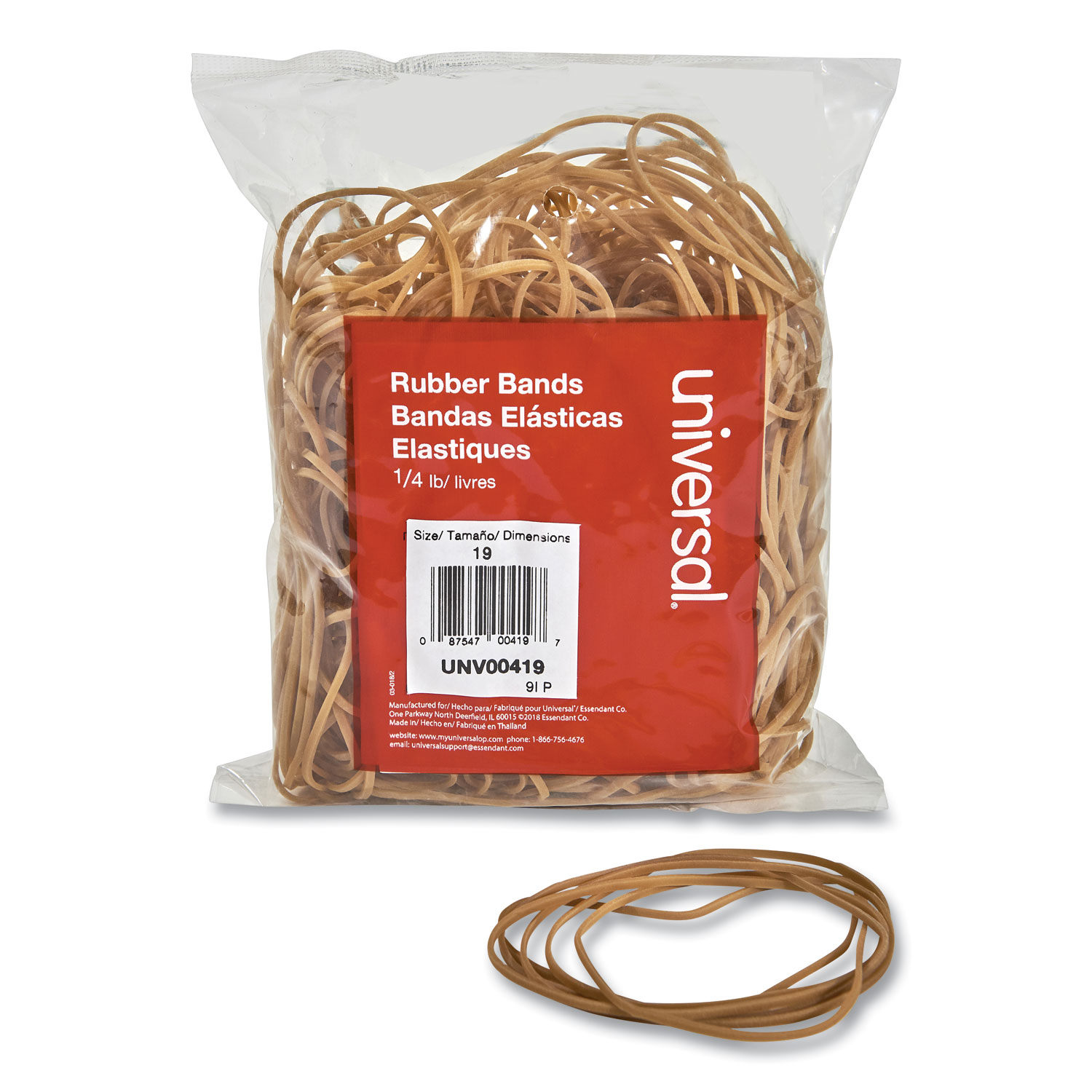 RUBBERBANDS,SIZE 19,1/4LB