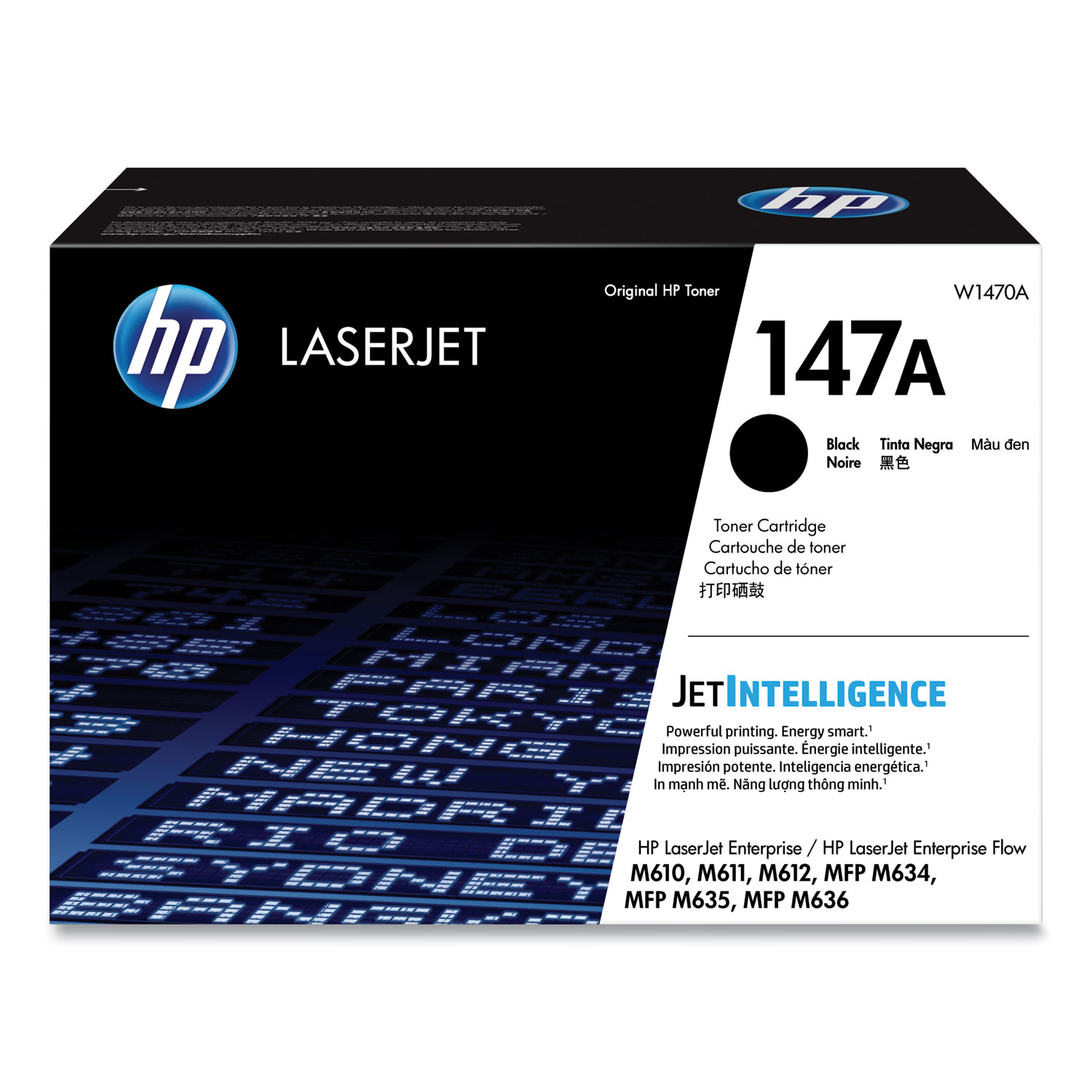 HP 147A Black Toner Cartridge; Yield: 10,500 pages