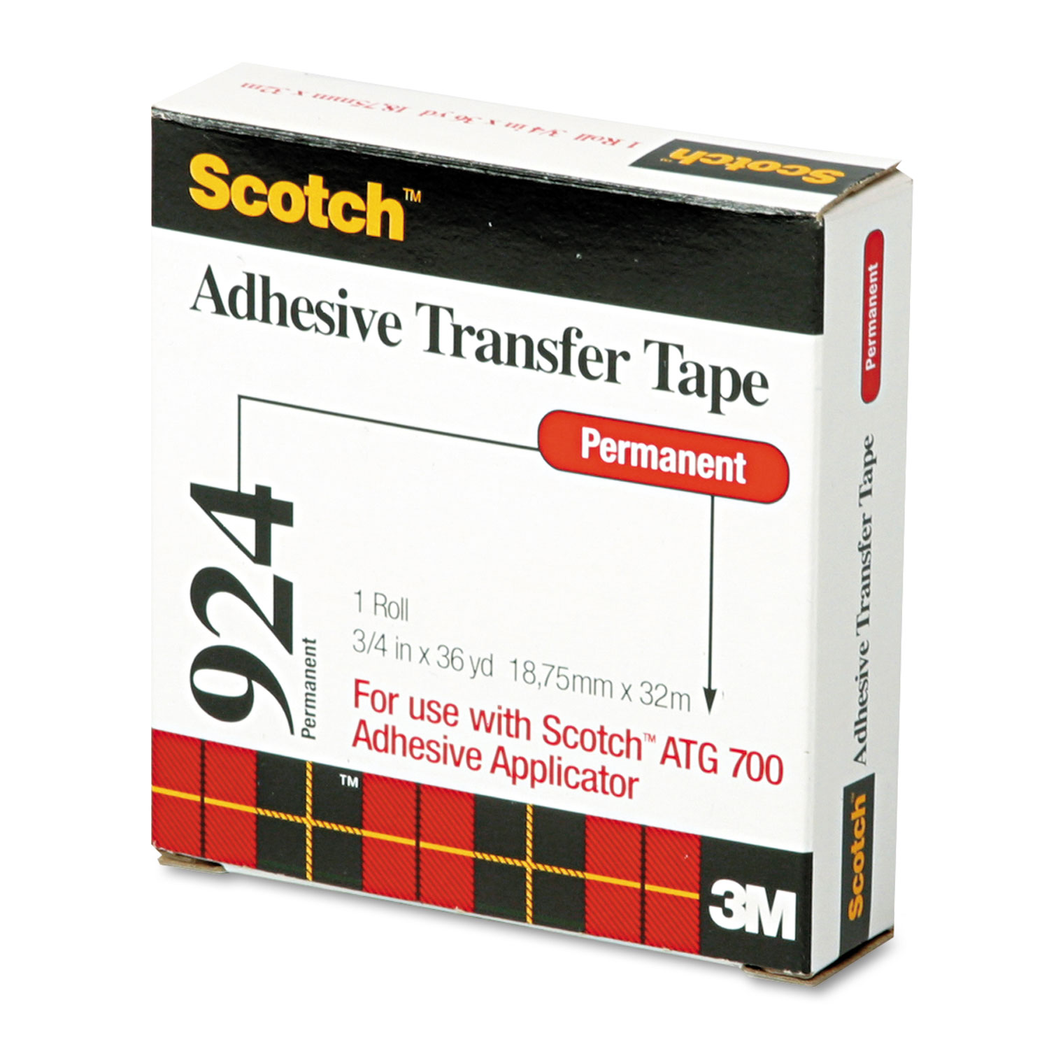 TAPE,TRANS,ADHES,3/4X36YD