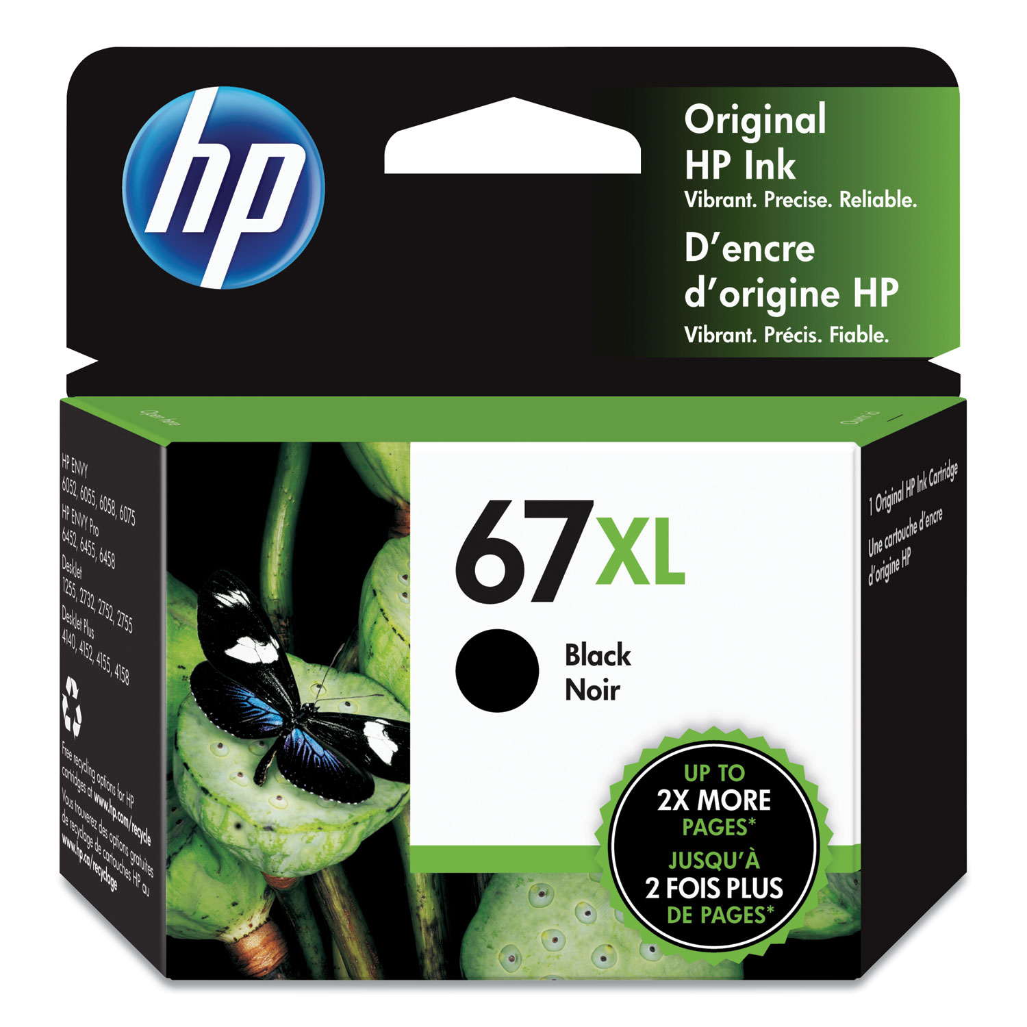 HP 67 XL (3YM57AN) Black Original Ink Cartridge (240 Yield)