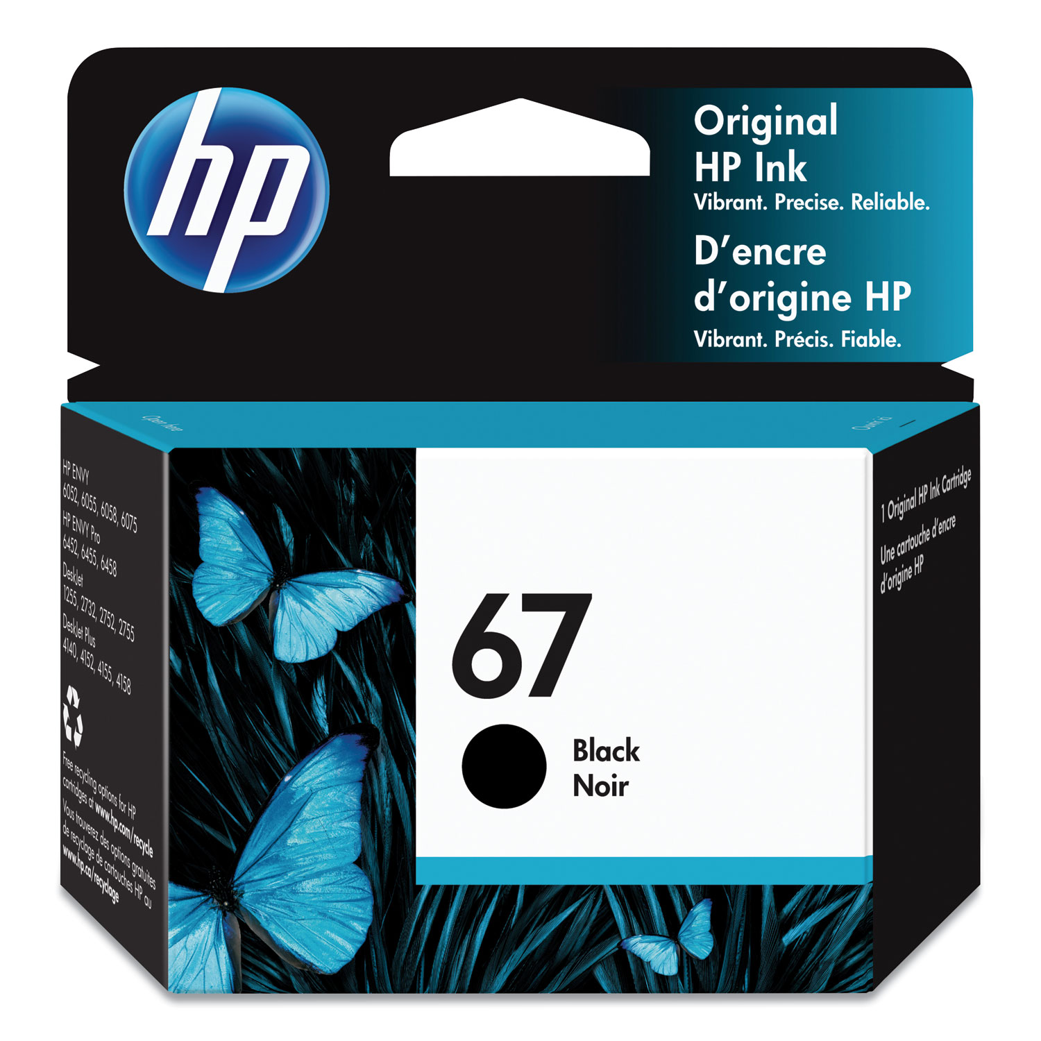 HP 67 (3YM56AN) Black Original Ink Cartridge (120 Yield)