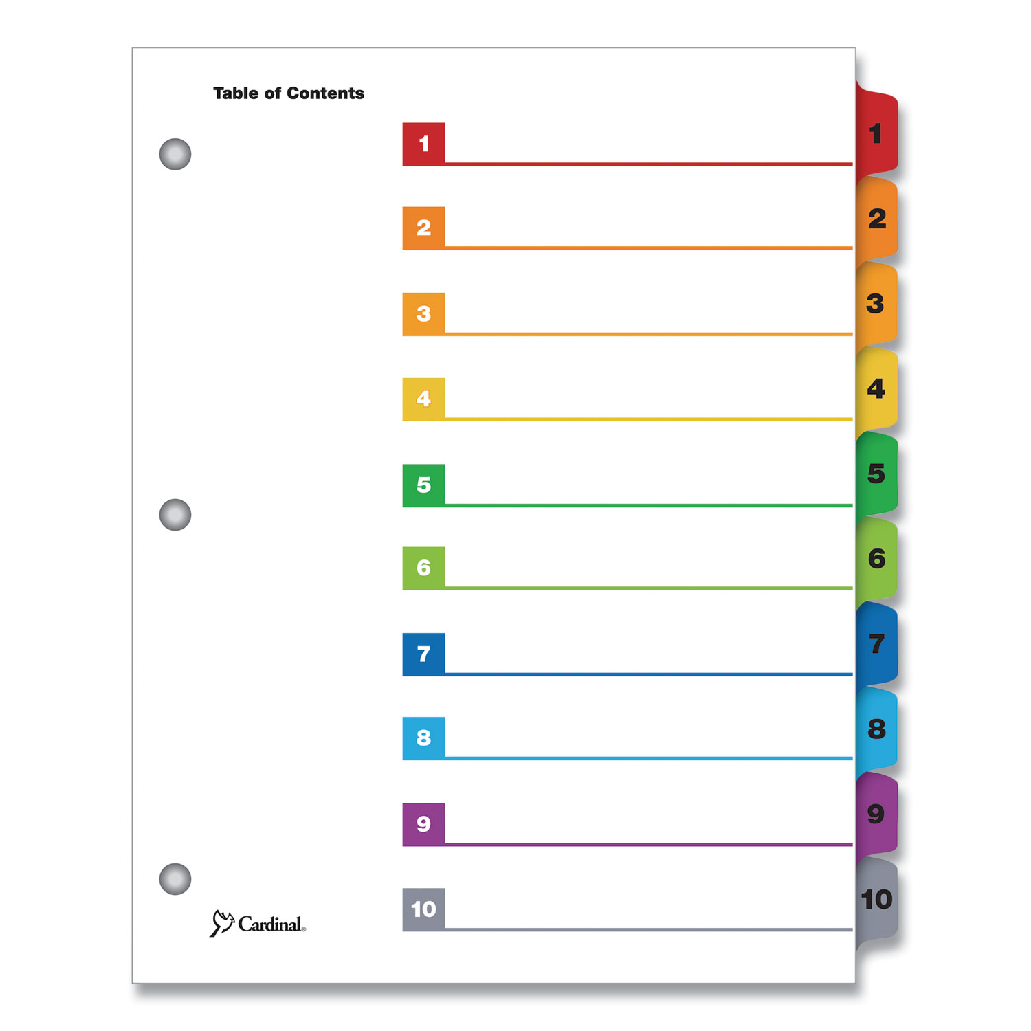 INDEX,BNDR,LTR,10CLRD/ST