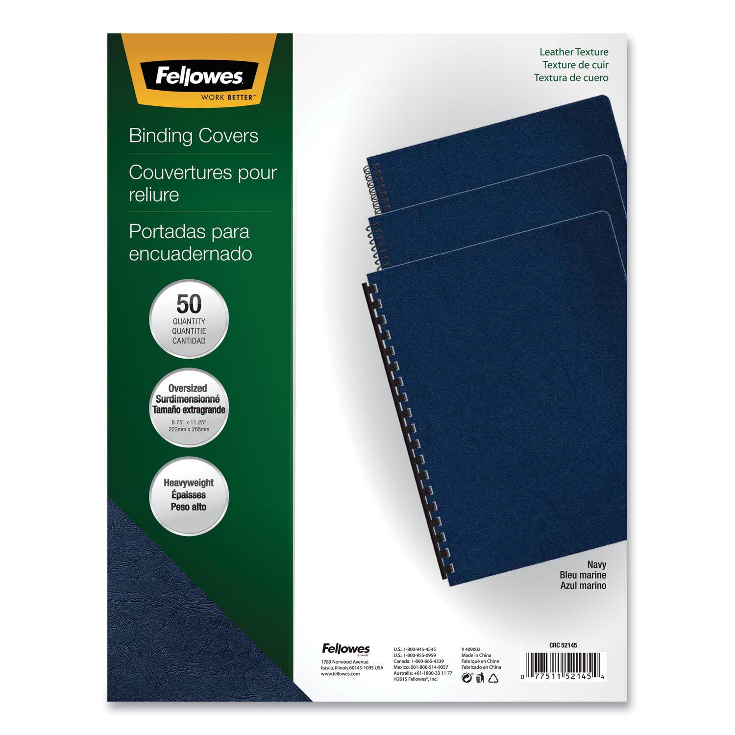 COVER,BND,OVSZ,50/PK,NVBE