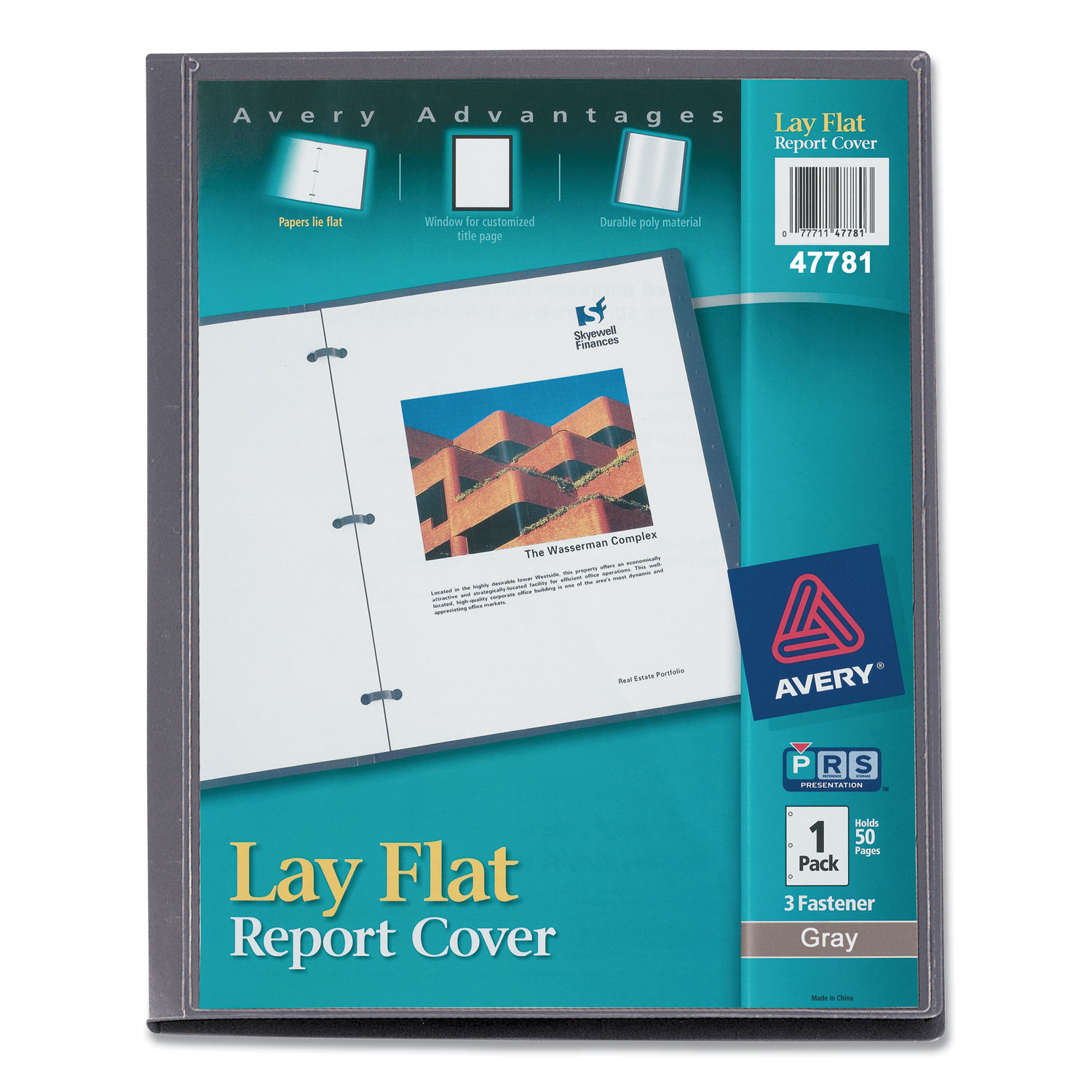 COVER,LAY FLAT RPT,GY