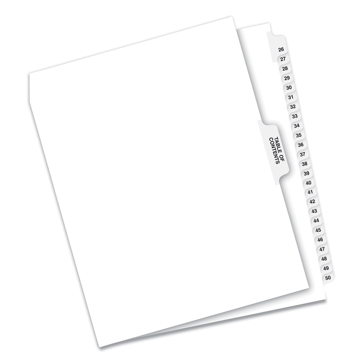 INDEX,SDE TABD,26-50,LTR