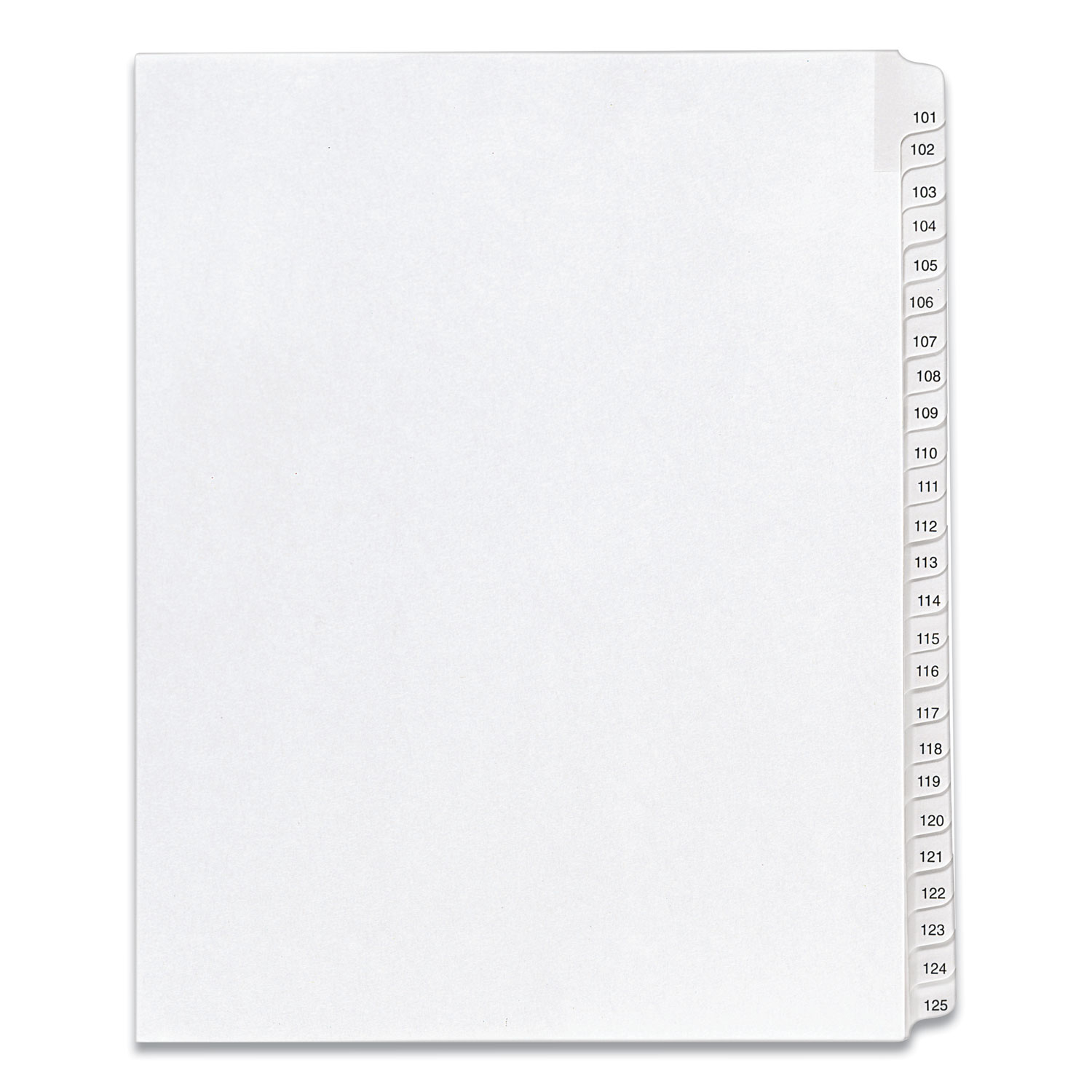 INDEX,ALLSTATE 101-125WHT