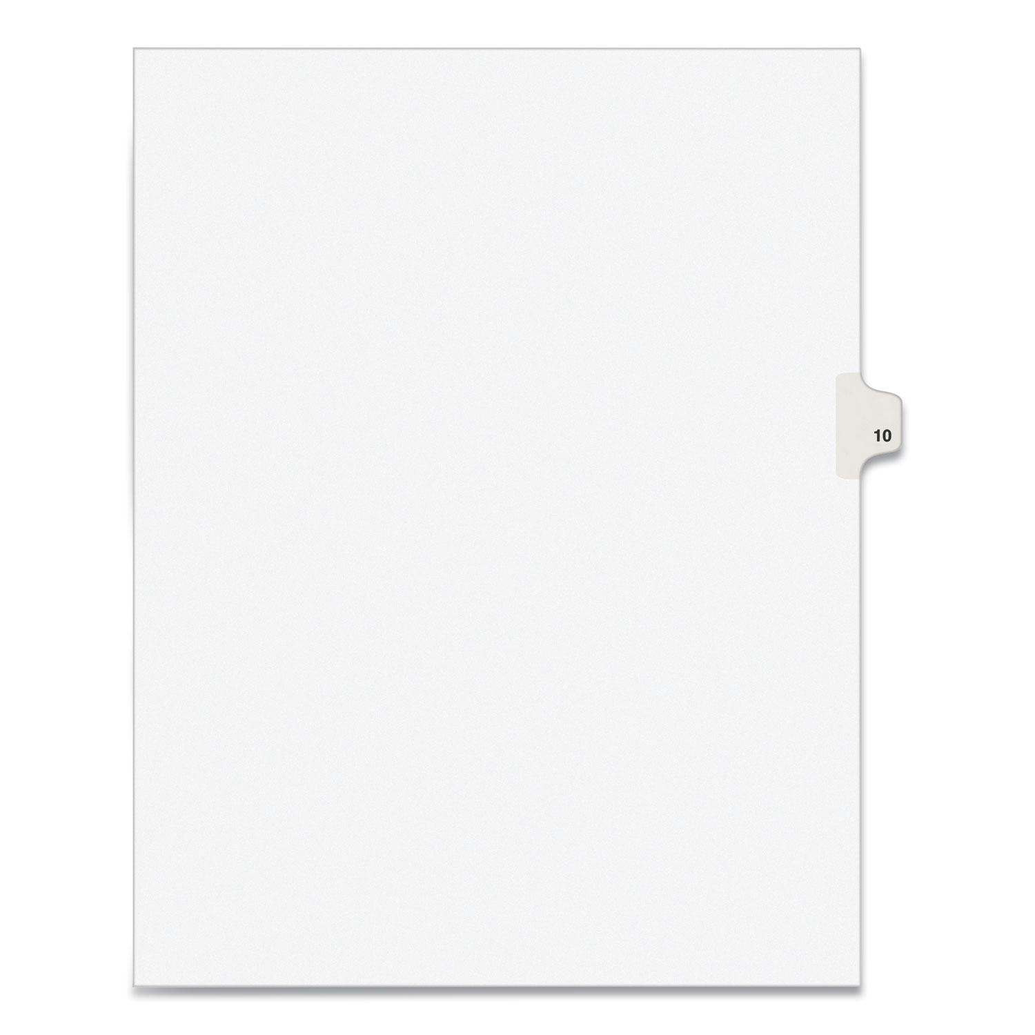 INDEX,LTR,SDE10,25/PK,WHT
