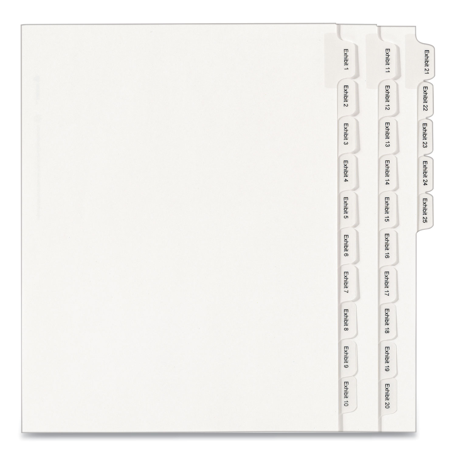 INDEX,LTR,1/10 EX 1-25 25