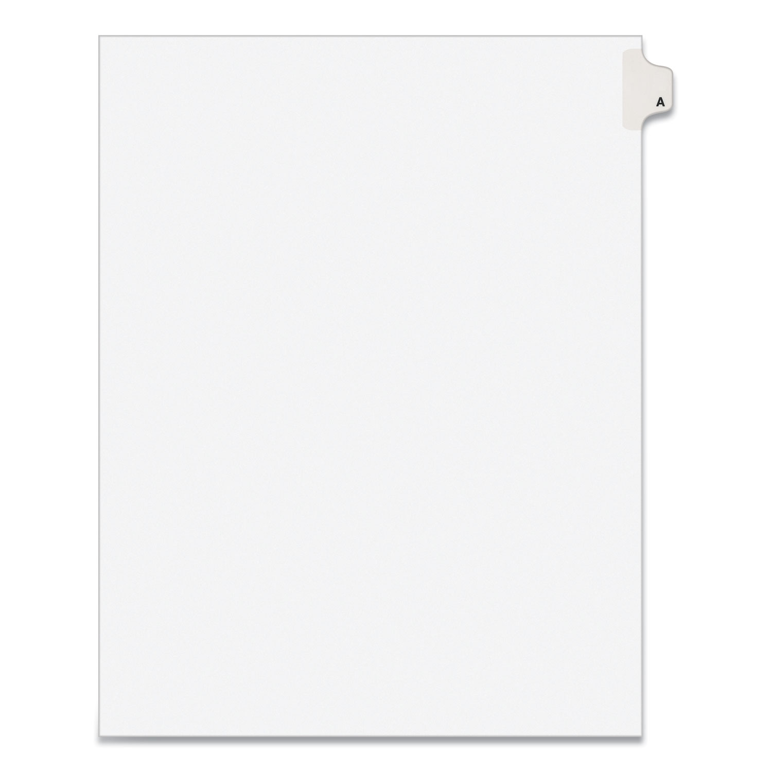 TAB,SIDE,LTR,TAB A,25/PK