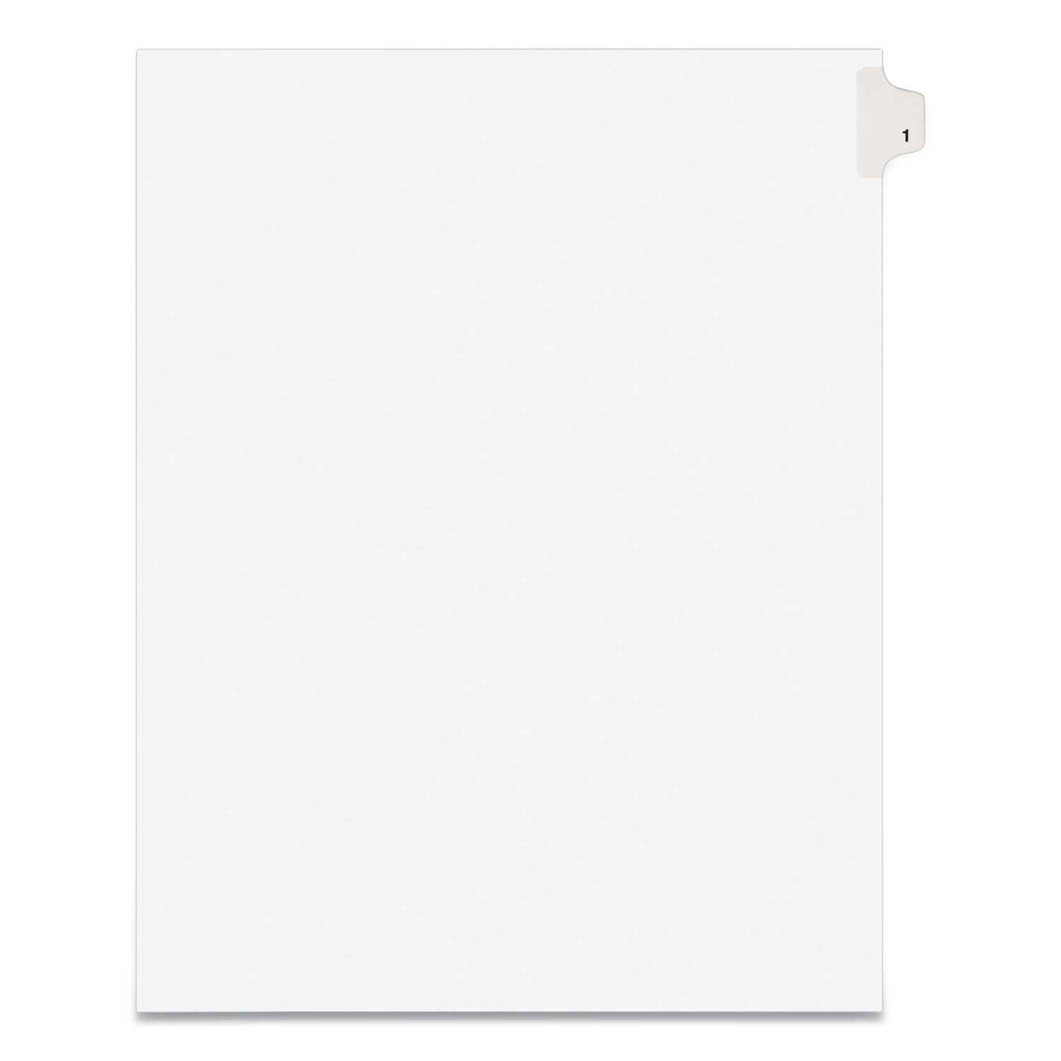 INDEX,LTR,SIDE1,25/PK,WHT