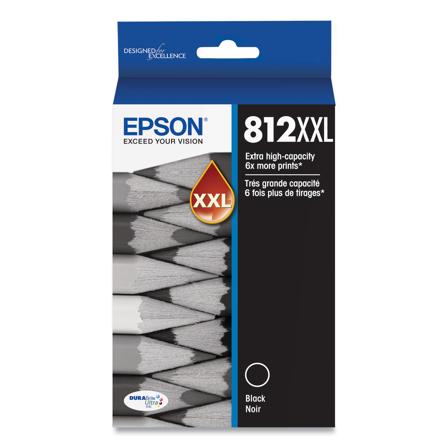 Epson (T812) Extra High Capacity Black Ink Cartridge W/Sensormatic