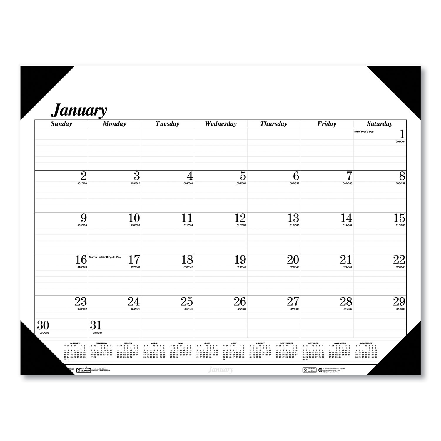 CALENDAR,DESK,12 MO,WE