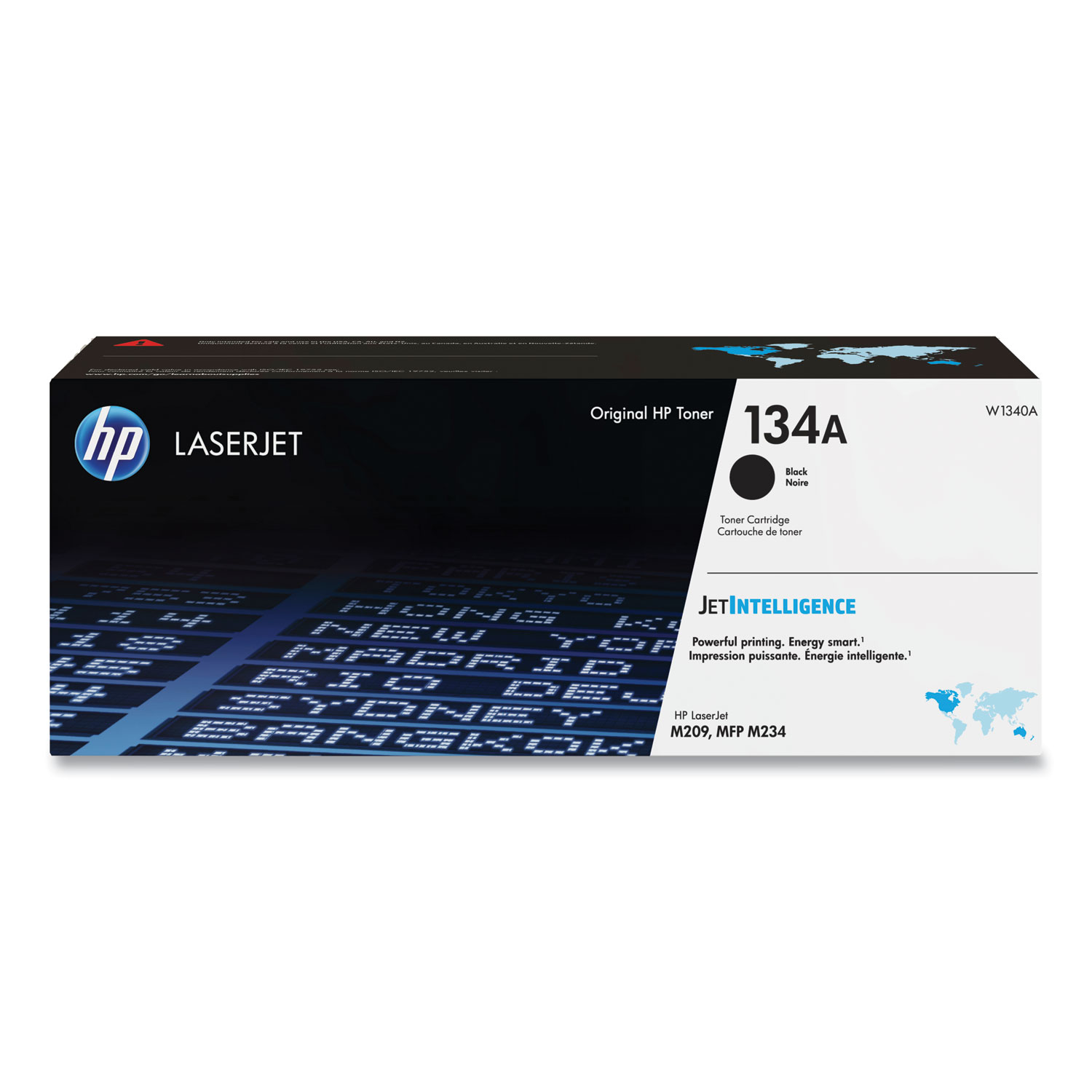 HP 134A Black Toner Cartridge; Yield: 1,100 pages