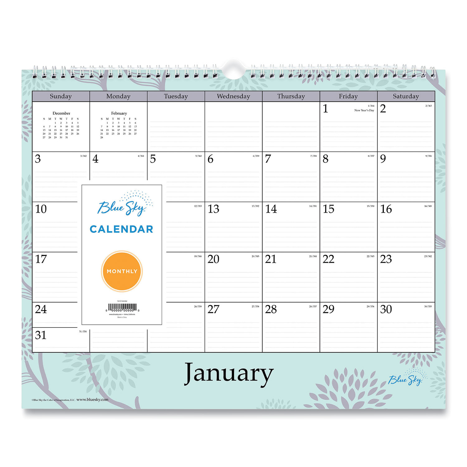 CALENDAR,RUE WALL CAL 15X