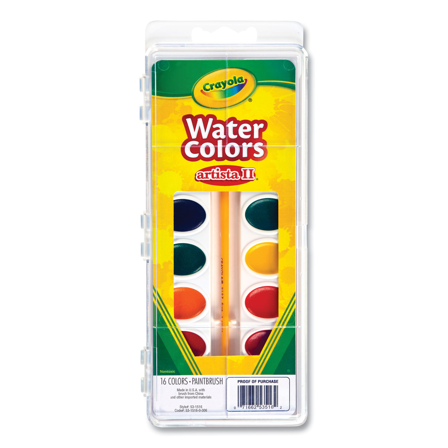 PAINT,WATERCOLORS SET,AST