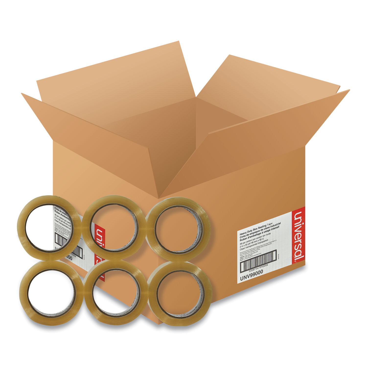 TAPE,2"X55YD,3ML,CR,36/CT