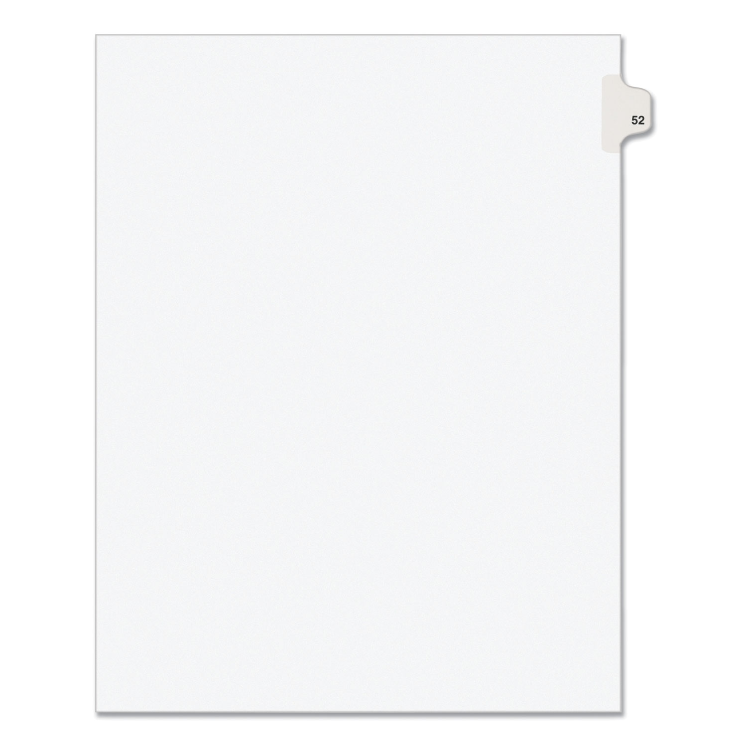 INDEX,SD,LTR,WHT,52,25/PK