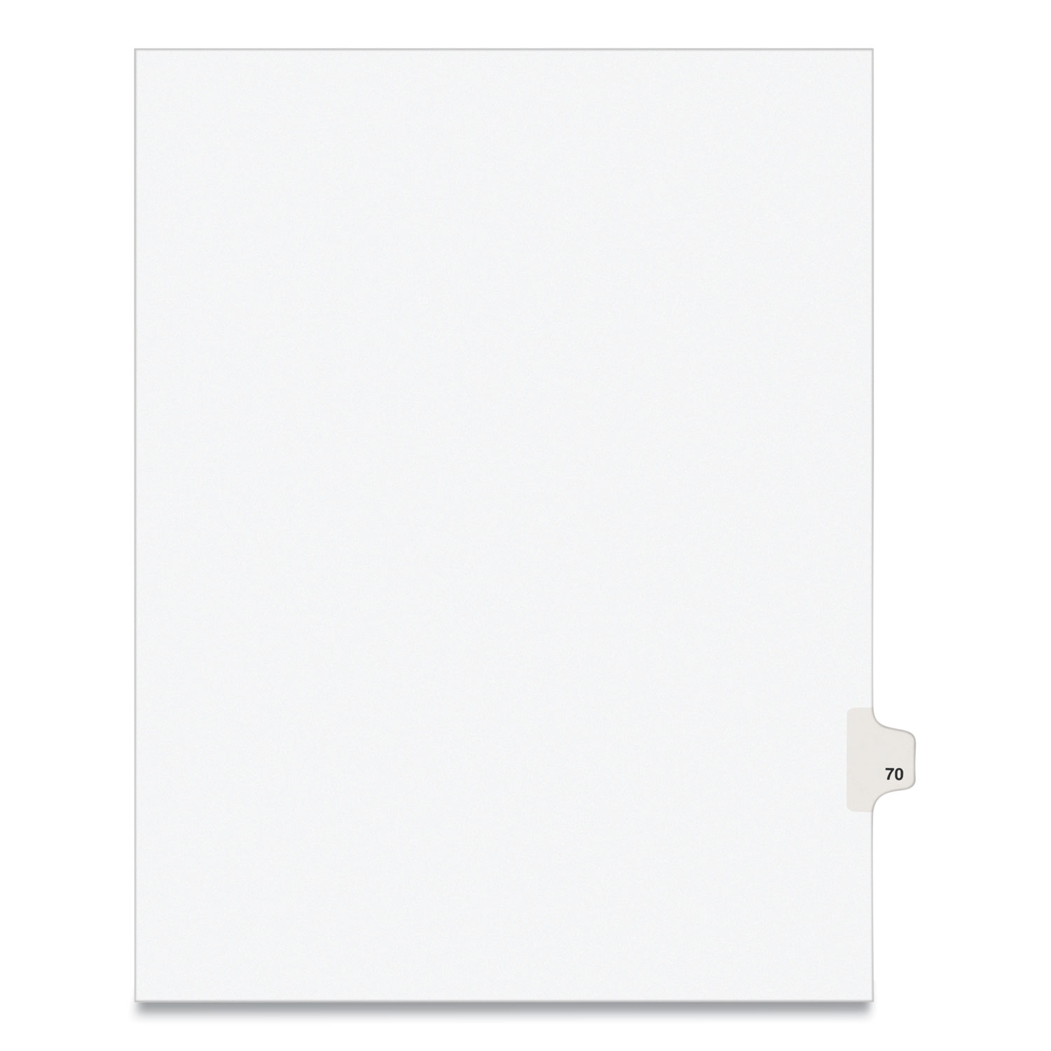 INDEX,SD,LTR,WHT,70,25/PK