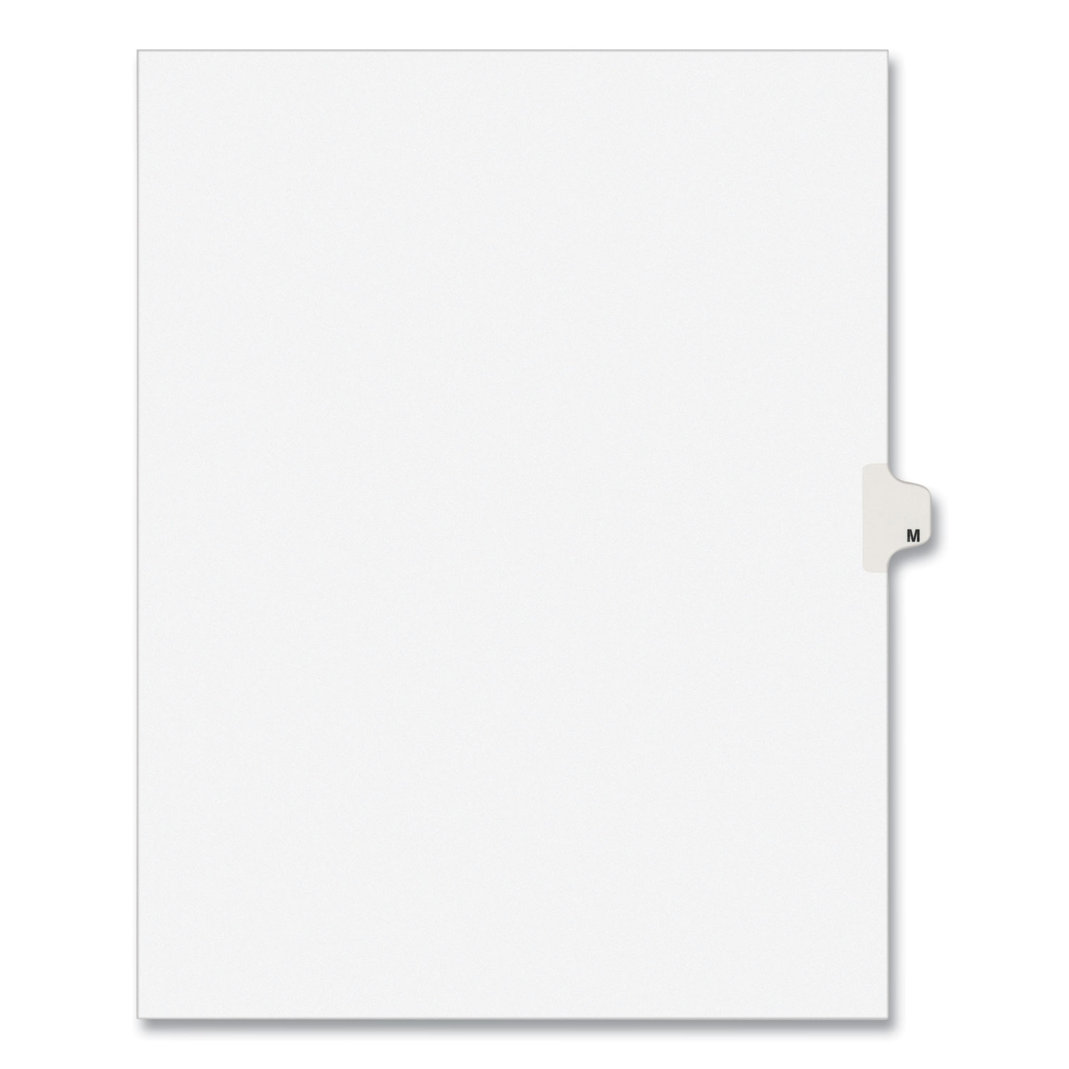 INDEX,SDE TAB M 25/PK,WHT