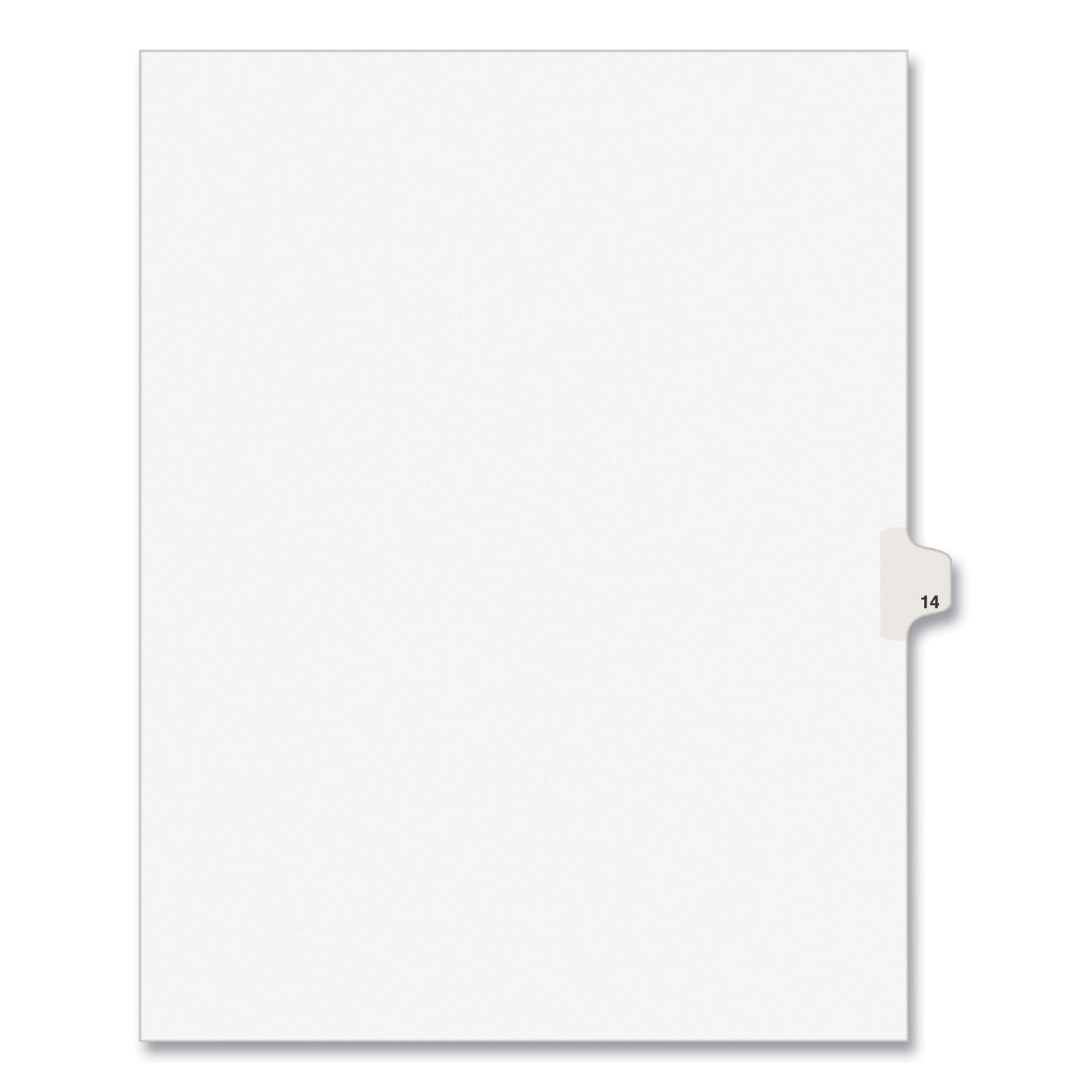 INDEX,LTR,SDE14,25/PK,WHT