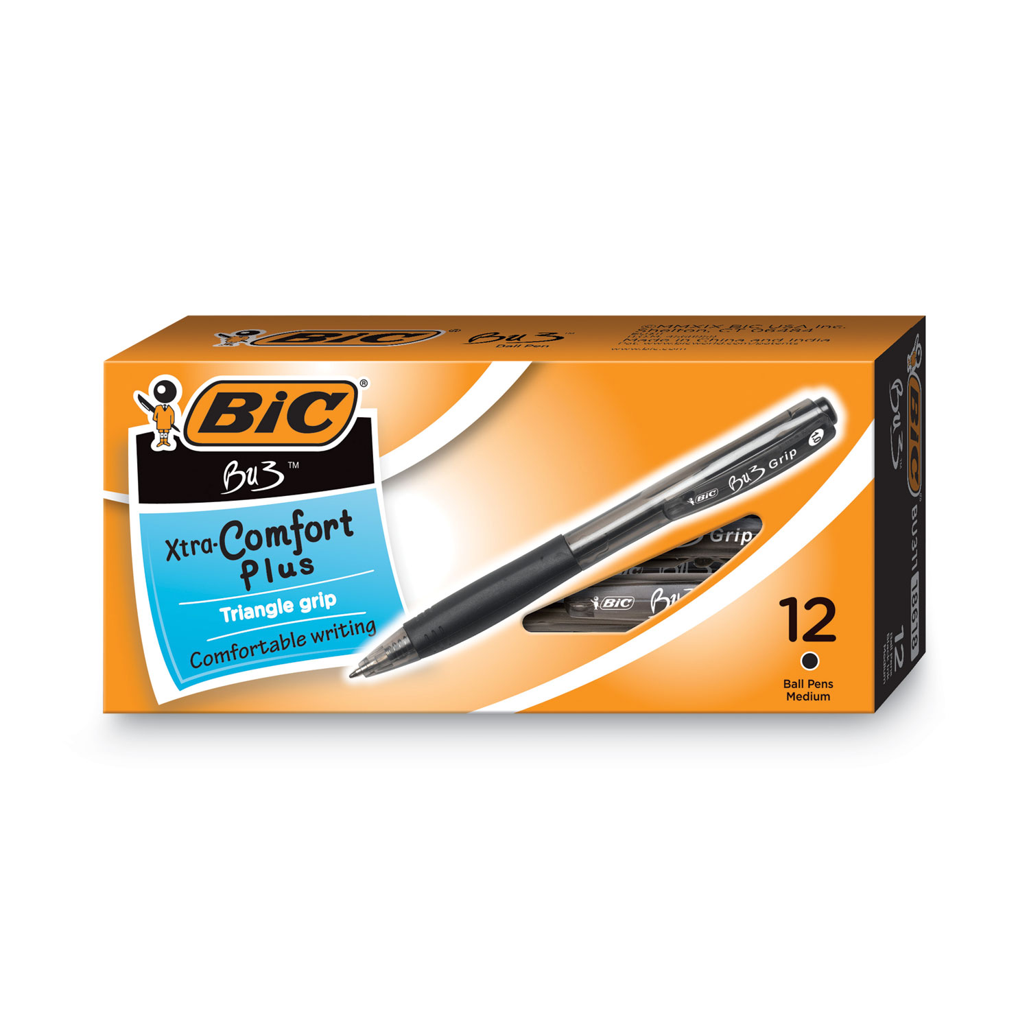 PEN,BU3,GRIP,BALLPT,BK