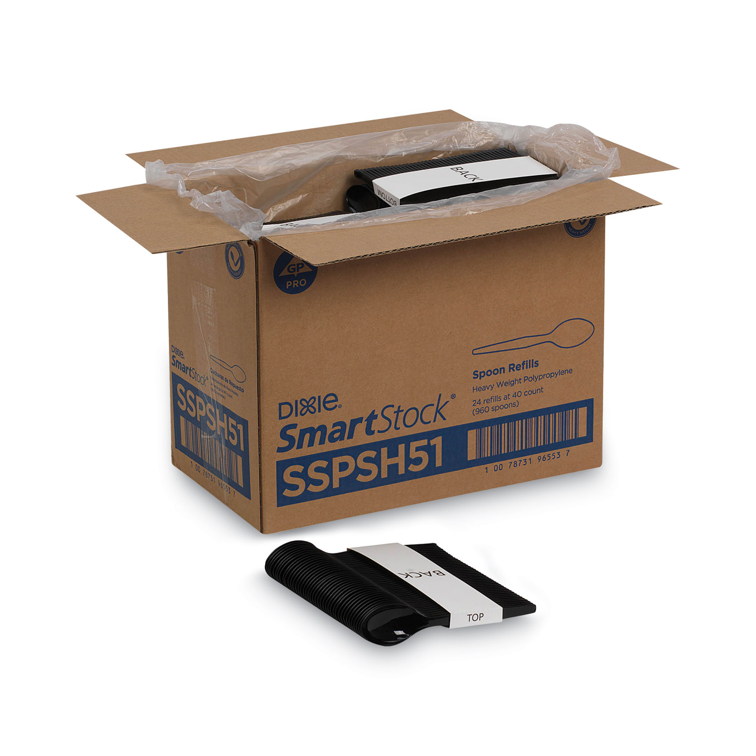 CUTLERY,DISP REFILL,SP,BK