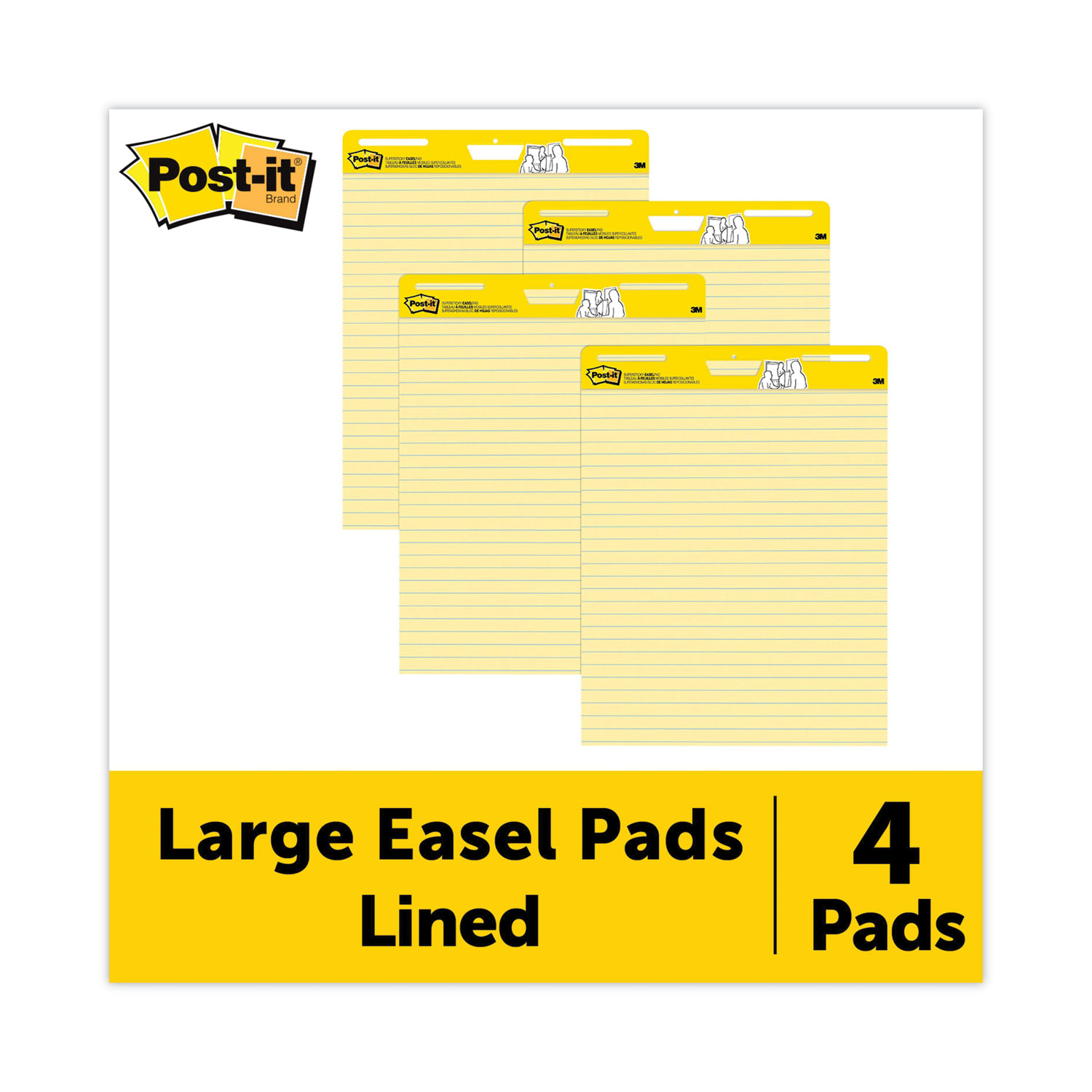 PAD,25X30, 4 PK,YW