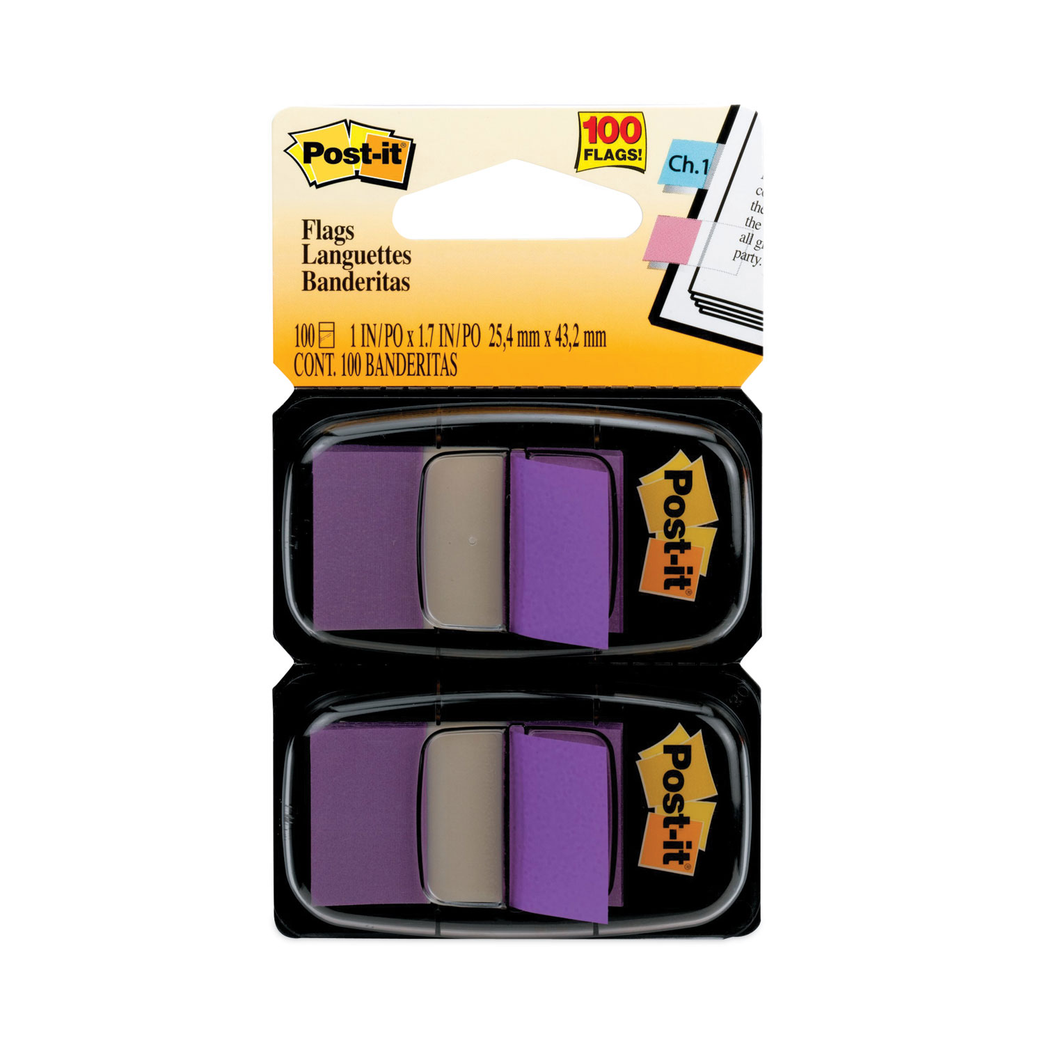 FLAG,1IN, 2PK OF 50,PE