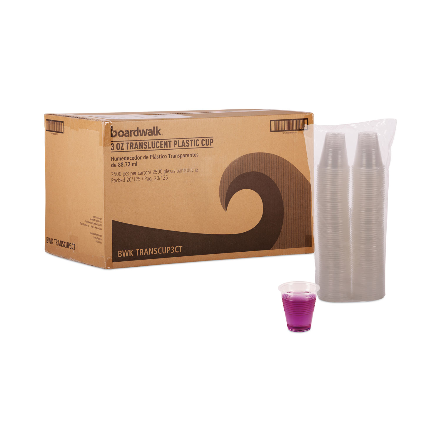 CUP,PLAS,3OZ,CLR