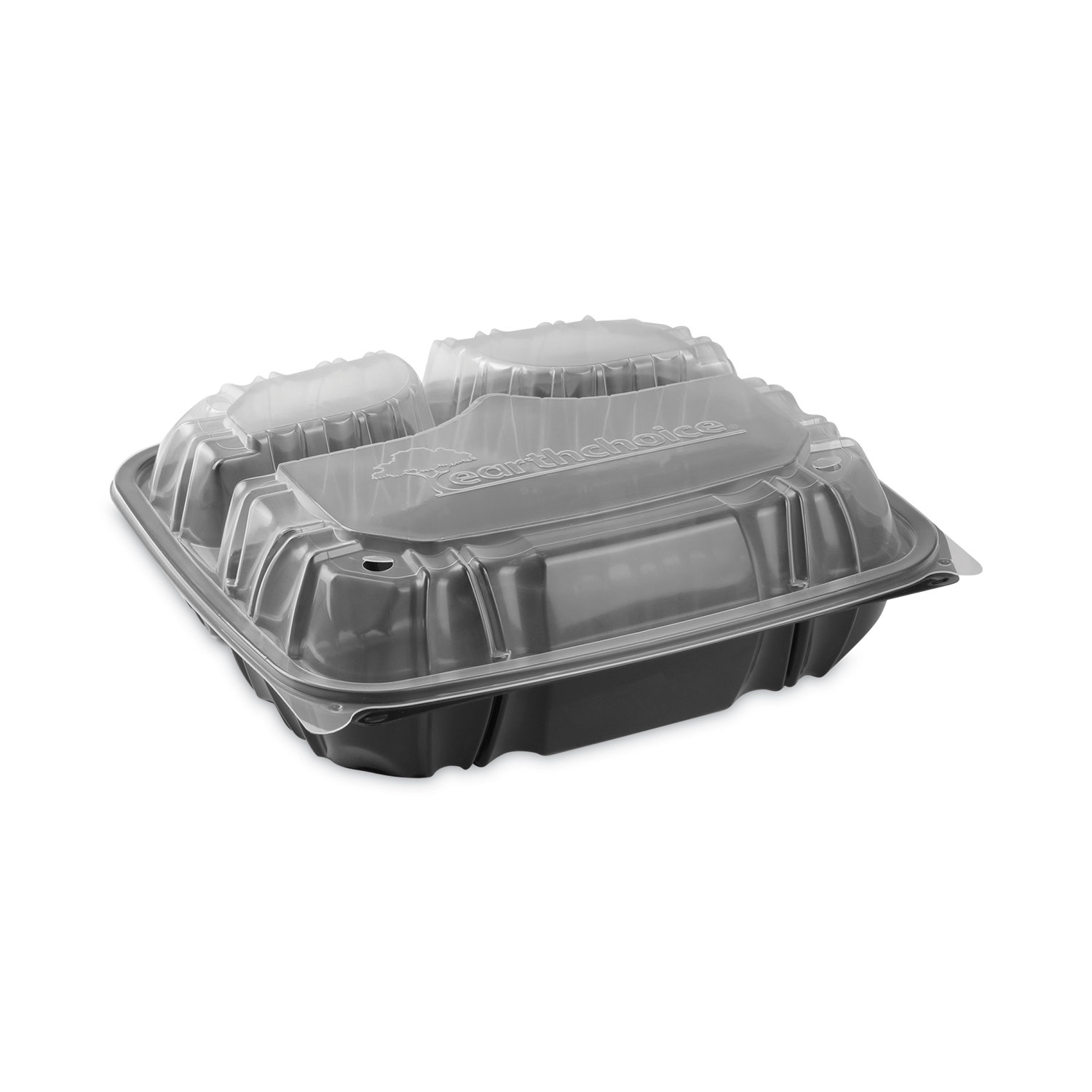 CONTAINER,HINGED-LID,3,BK