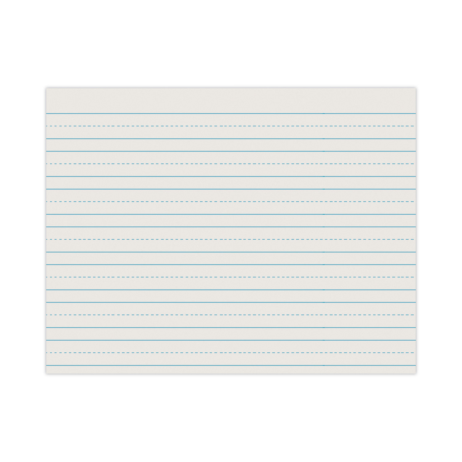 Skip-A-Line Ruled Newsprint Paper, 3/4\" Two-Sided Long Rule, 8.5 x 11, 500/Pack